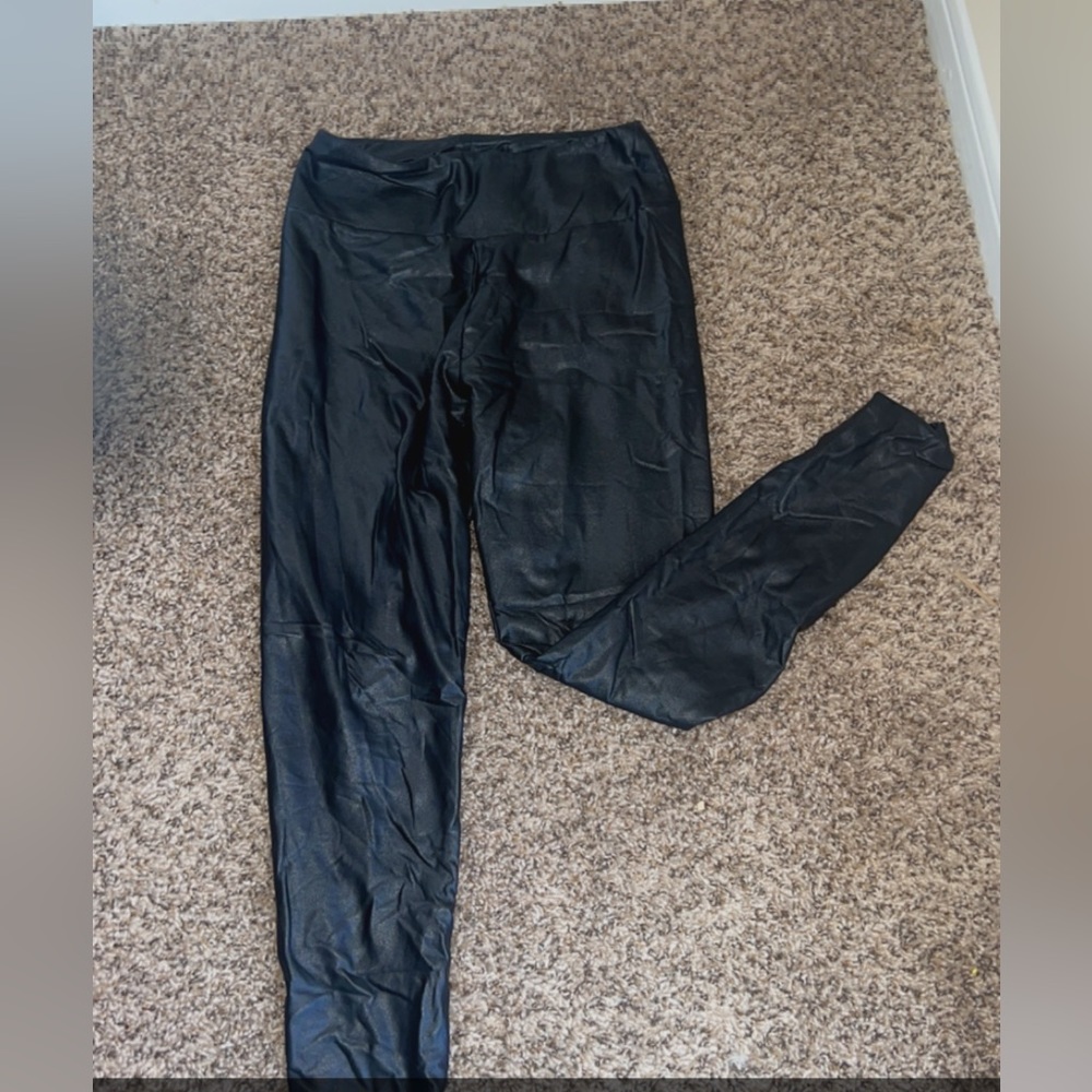 Pleather pants